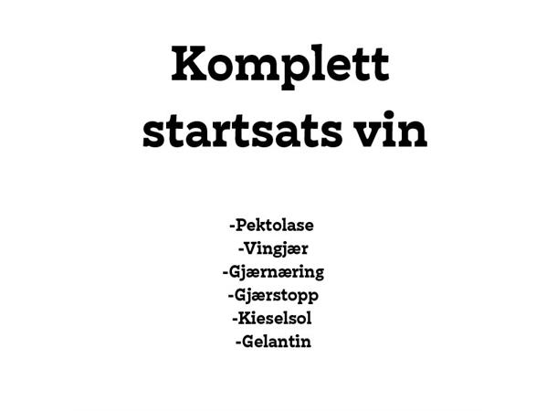 Sterkvin Ingredienser / Startsats Vin Ingredienser til 25 liter vin 