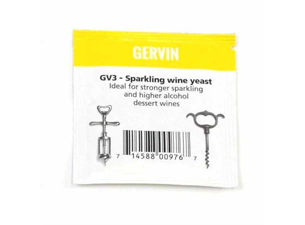 GV3 Sparkeling Wine Yeast - Gervin Tørrgjær til Vin 