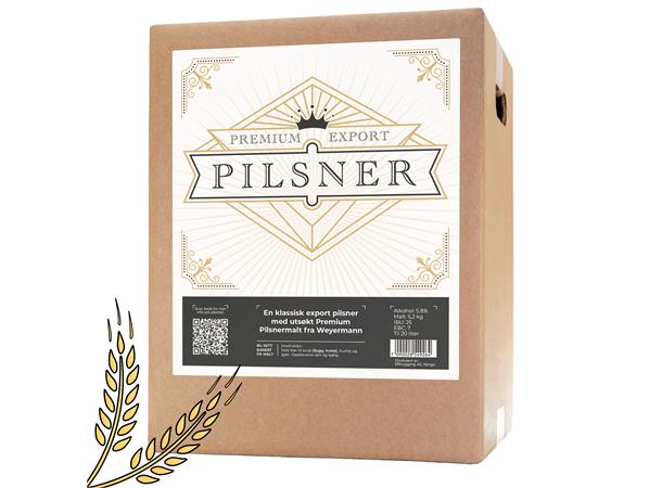 Premium Export Pilsner allgrain ølsett med Premium Pilsnermalt fra Weyermann 