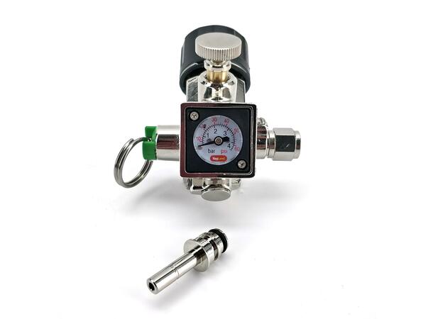 KegLand Mini 360 Core Actuator Regulator inline regulator med manometer 