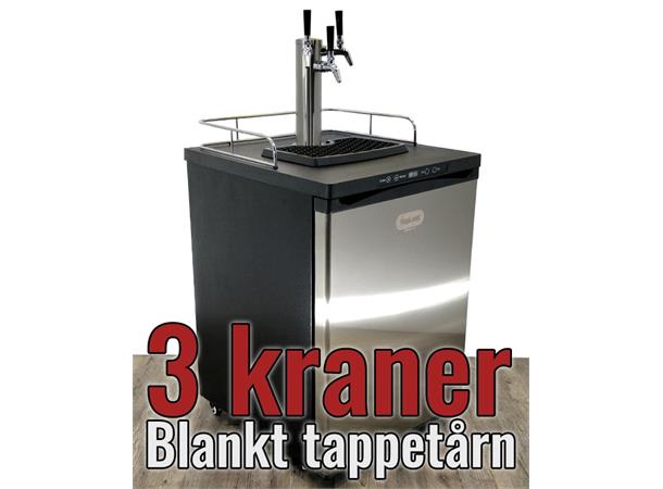 Series X Kegerator - pakke med 3 kraner Kjøleskap med tappetårn for 3 kraner 