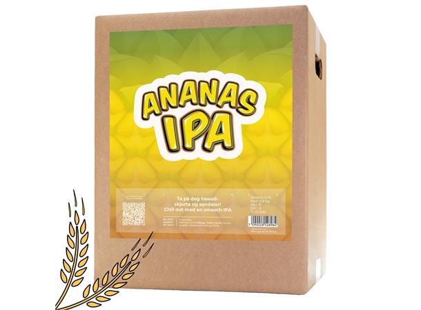 Ananas IPA allgrain ølsett På med hawaii-skjorta og sandaler! 