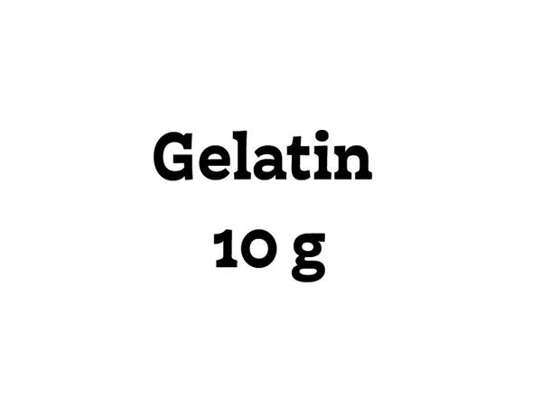 Gelatin 10g Klarningsmiddel 