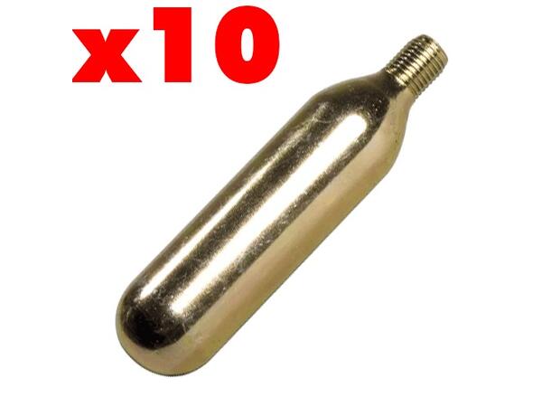 16g CO2 patroner med gjenger- 10 stk 10 pcs threaded CO2 bulb 