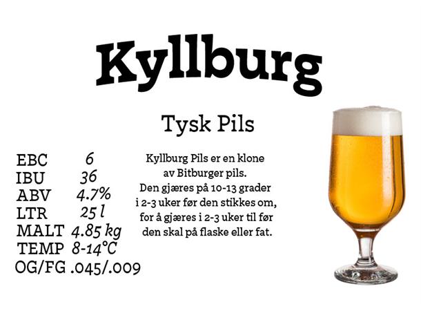 Kyllburg Allgrain ølsett 25 liter, Tysk pilsner 