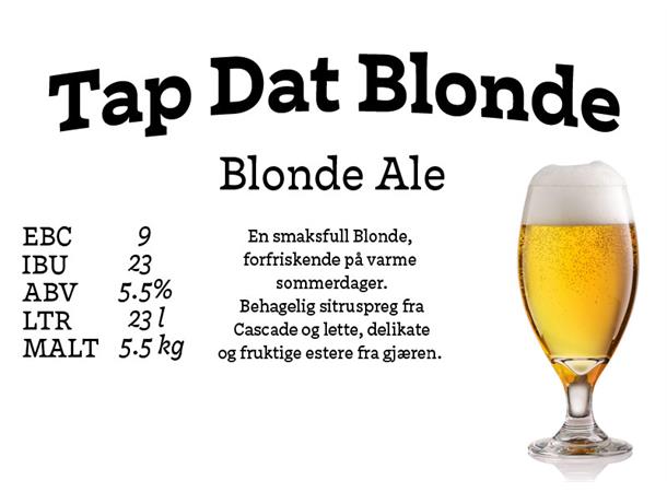 Tap Dat Blonde Allgrain ølsett 23 lliter, Blonde Ale