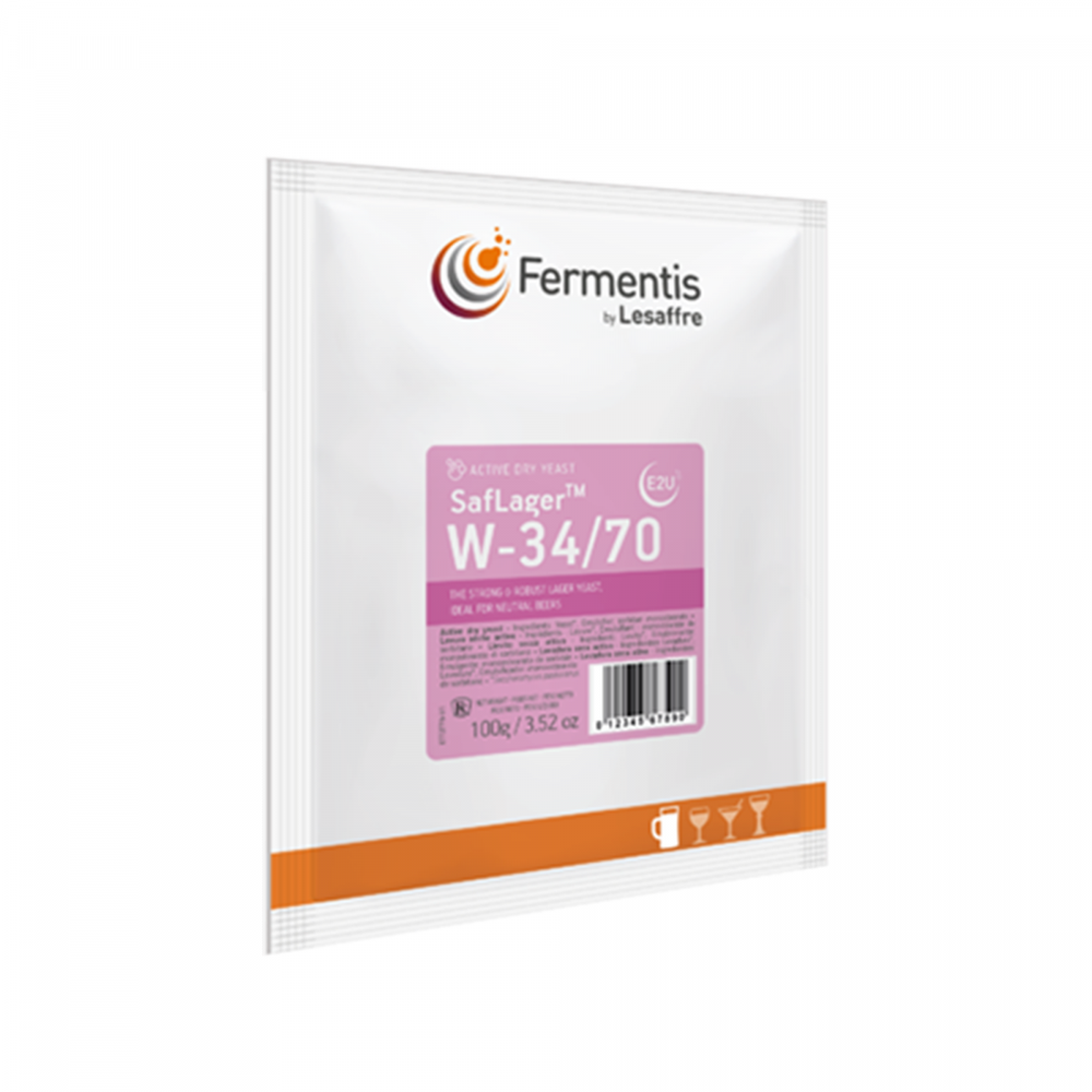 Fermentis SafLager W-34/70 tørrgjær 100g for pils og lager – hjemmebrygg