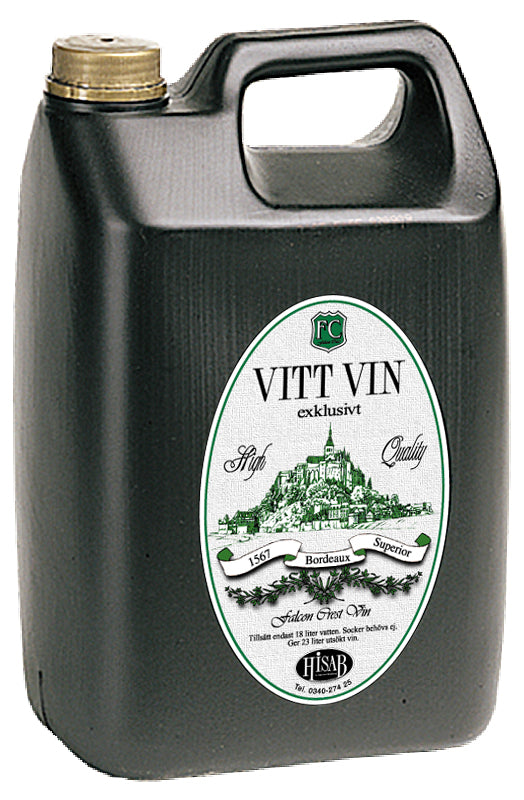 Hvitvin Eksklusiv – vinsett til 23 liter inkl. gjærsett – Falcon Crest