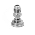 1/4" MFL gjenger til shanks tappetårn i sølvfarget metall for øllinjer.