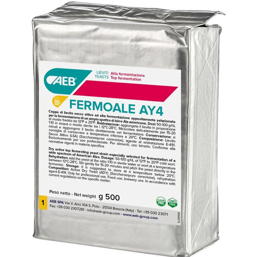 AEB Fermoale AY4 tørrgjær 500g for amerikanske ales – hjemmebrygg
