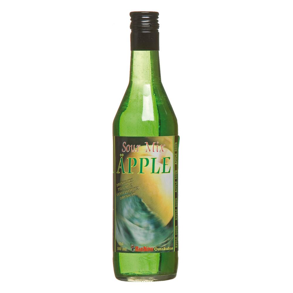 Flasker 500ml med Apple sour mix fra barking - grønn farge