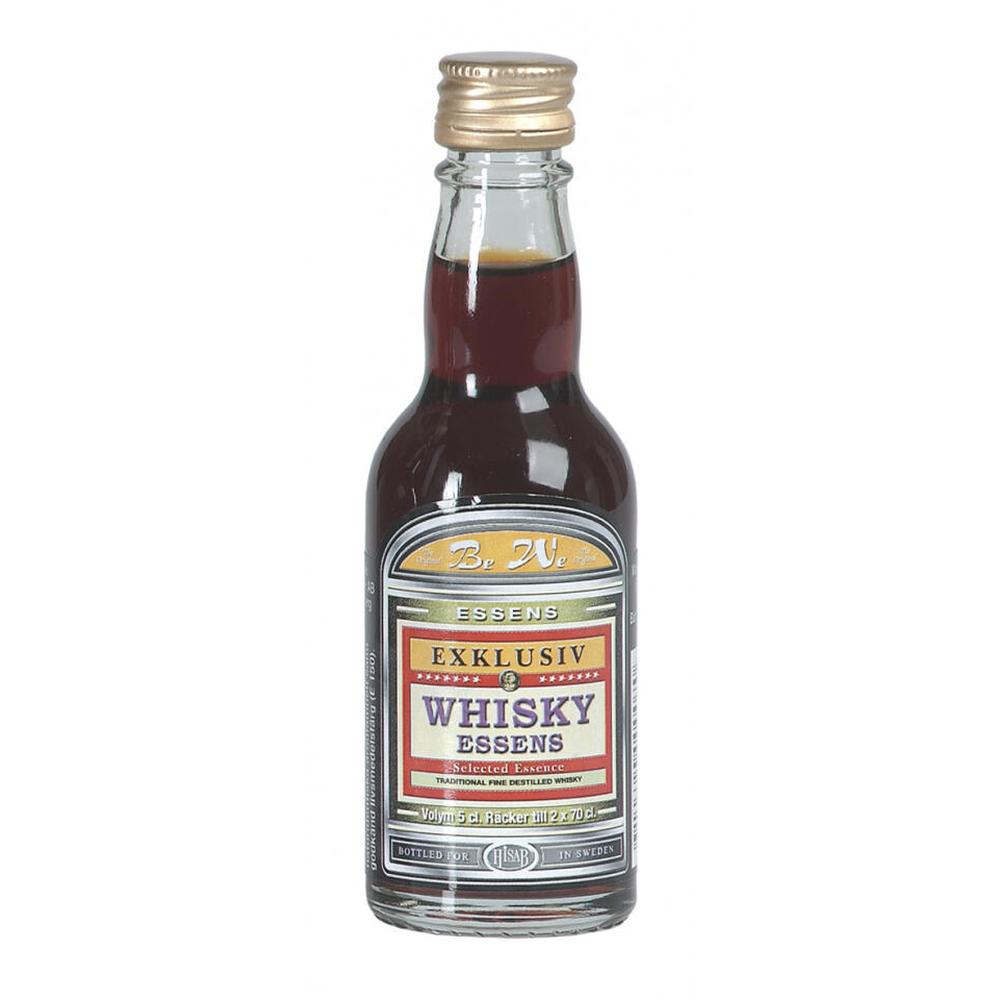 BeWe Exklusiv Whisky essens i liten glassflaske med gullkork, 5 cl.