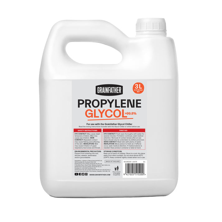 Propylenglykol 3 l - Kjølevæske til glykolkjøler - Grainfather