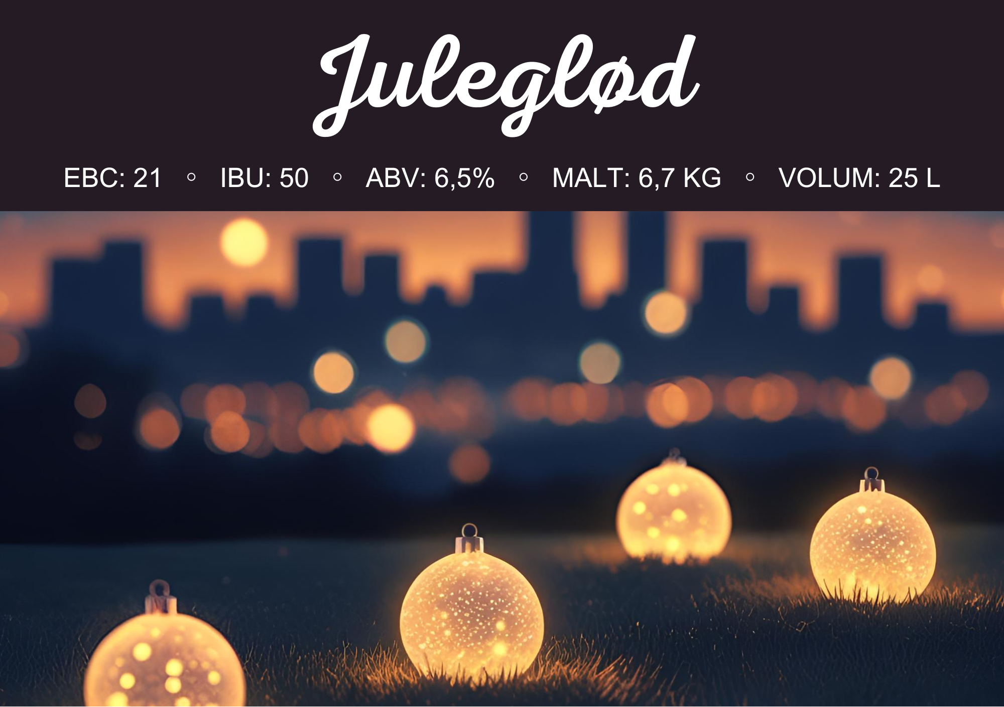 Juleglød (Amber Christmas) allgrain ølsett