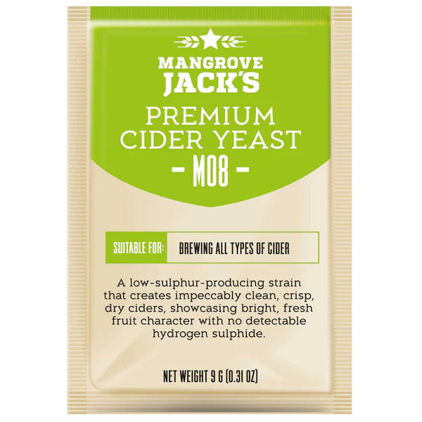 M08 Premium Cider Gjær – 9 g – Mangrove Jack's