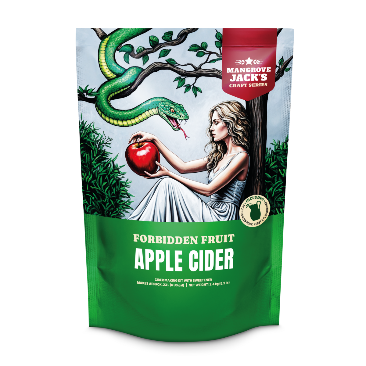 Mangrove Jack's Craft Series Forbidden Fruit Apple Cider cidersett 2,4 kg i ny pose