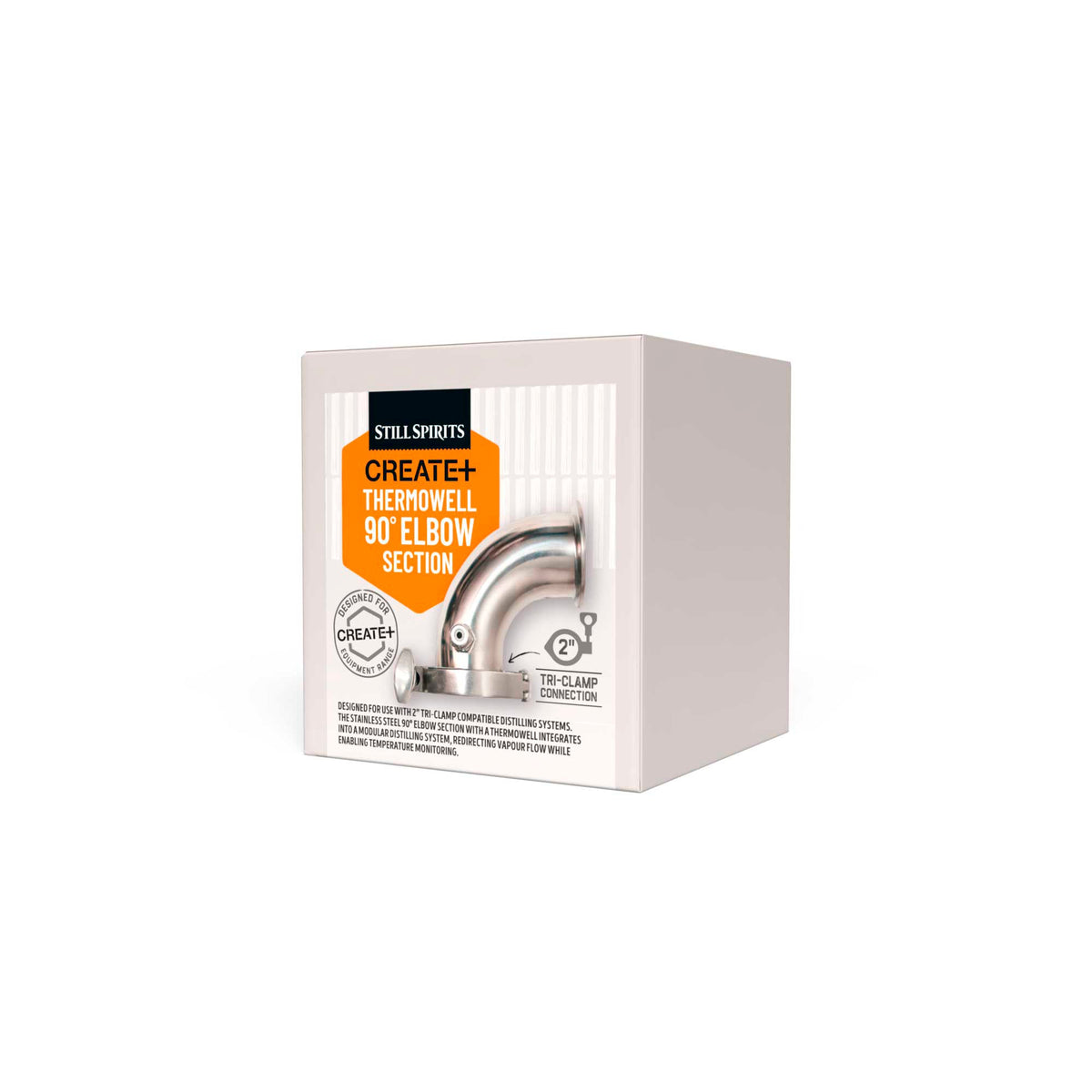 Still Spirits Create+ Thermowell 90° Elbow Section – vinkelrør med termobrønn 2" Tri-Clamp