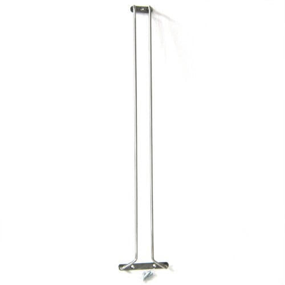 Glassrack Børstet Stål - 60cm Lang skinne for oppheng av stetteglass