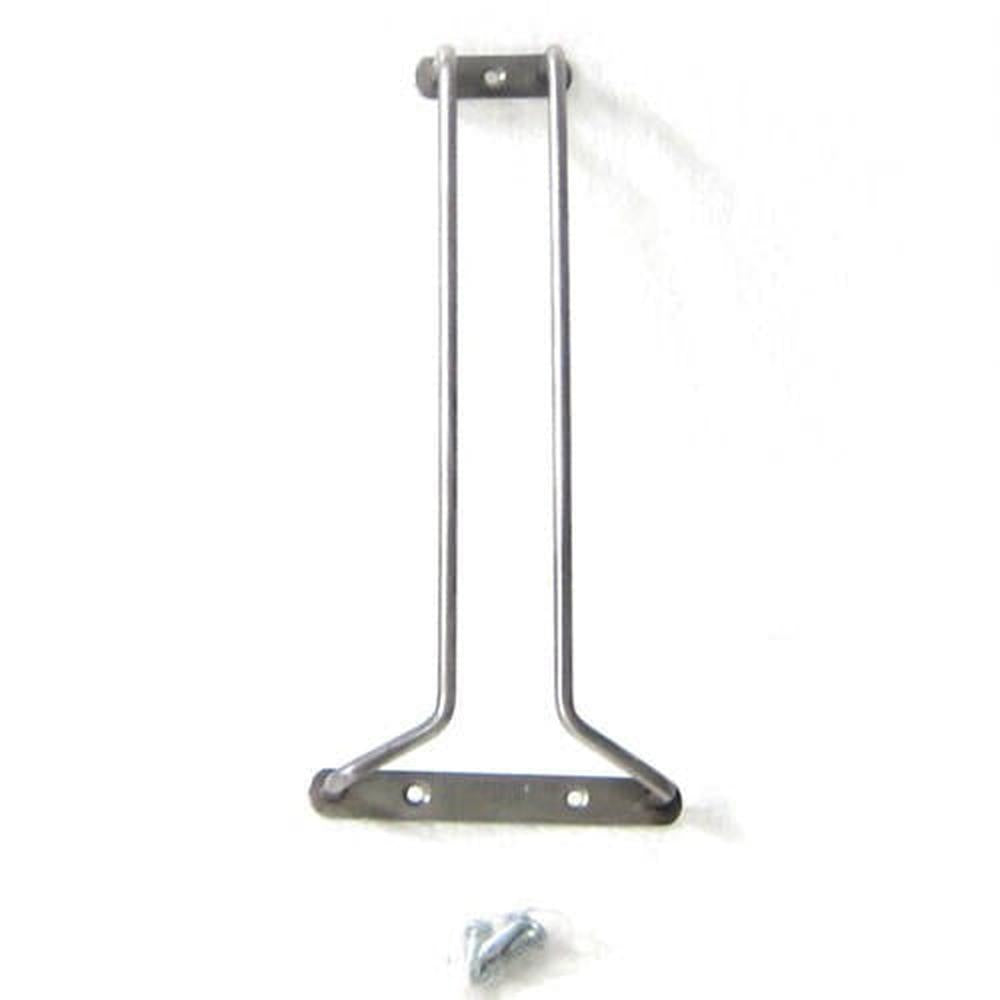 Glassrack Børstet Stål - 25cm Kompakt skinne for stetteglass