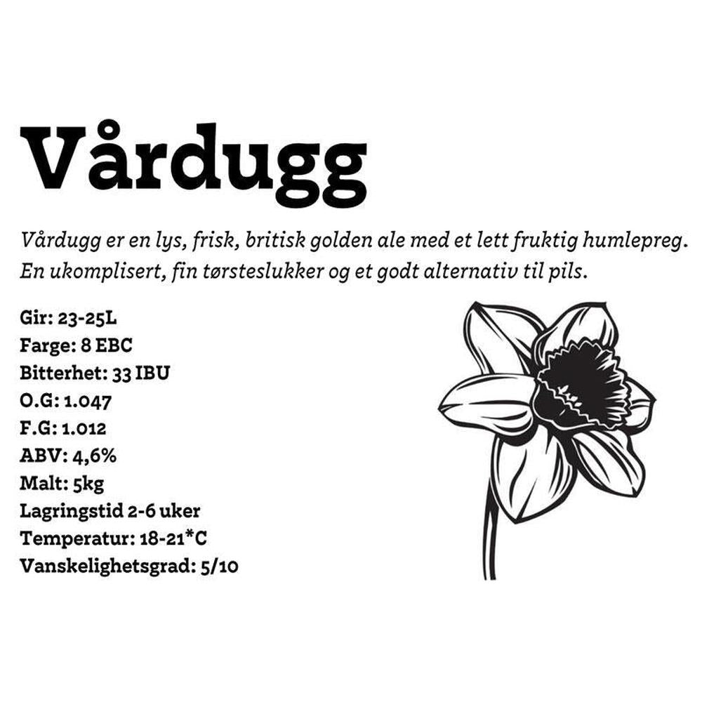 Vårdugg maltsett 23L Lys maltsett i golden ale-stil