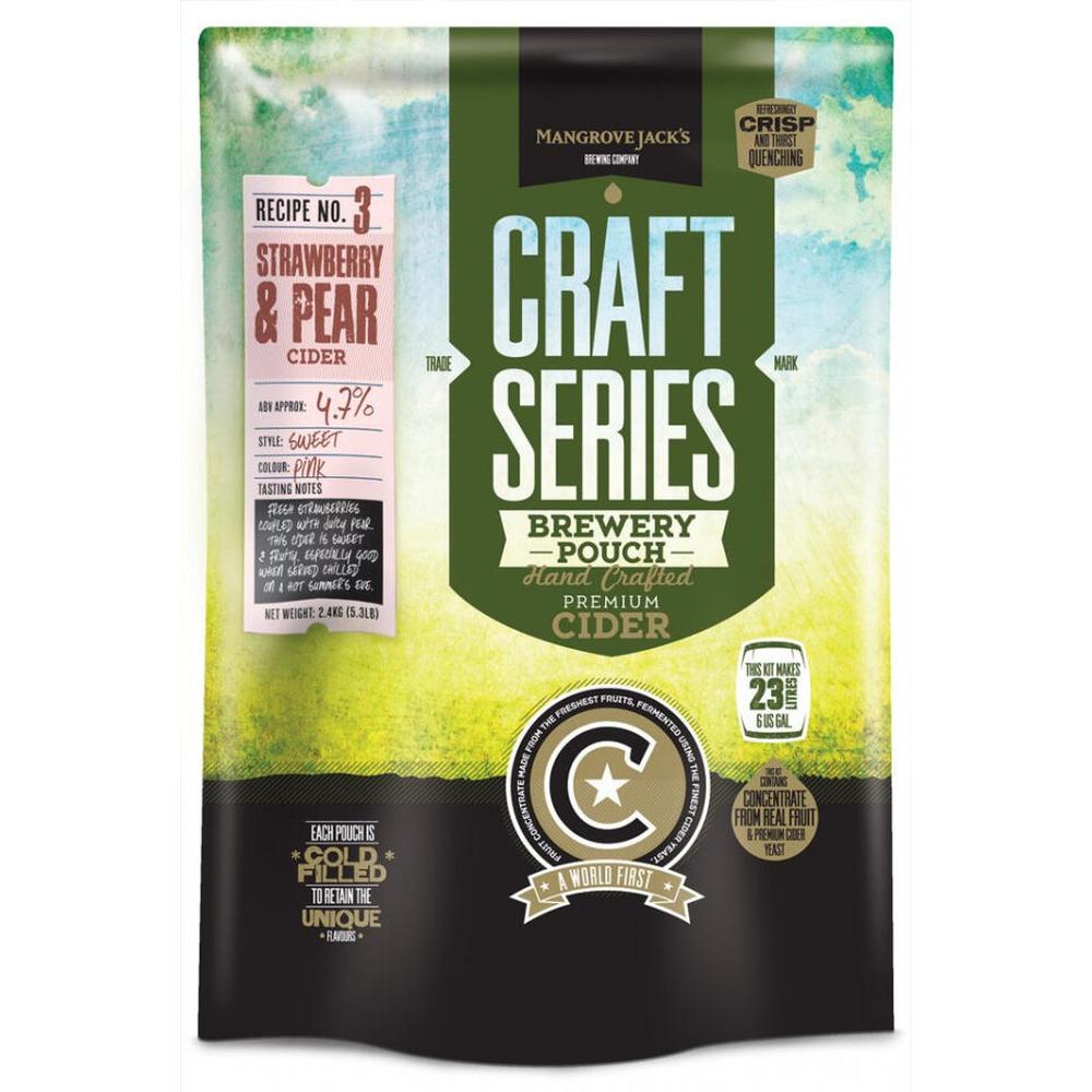 Craft Series Strawberry Pear Cider 2,4kg cider med jordbær og pæresmak