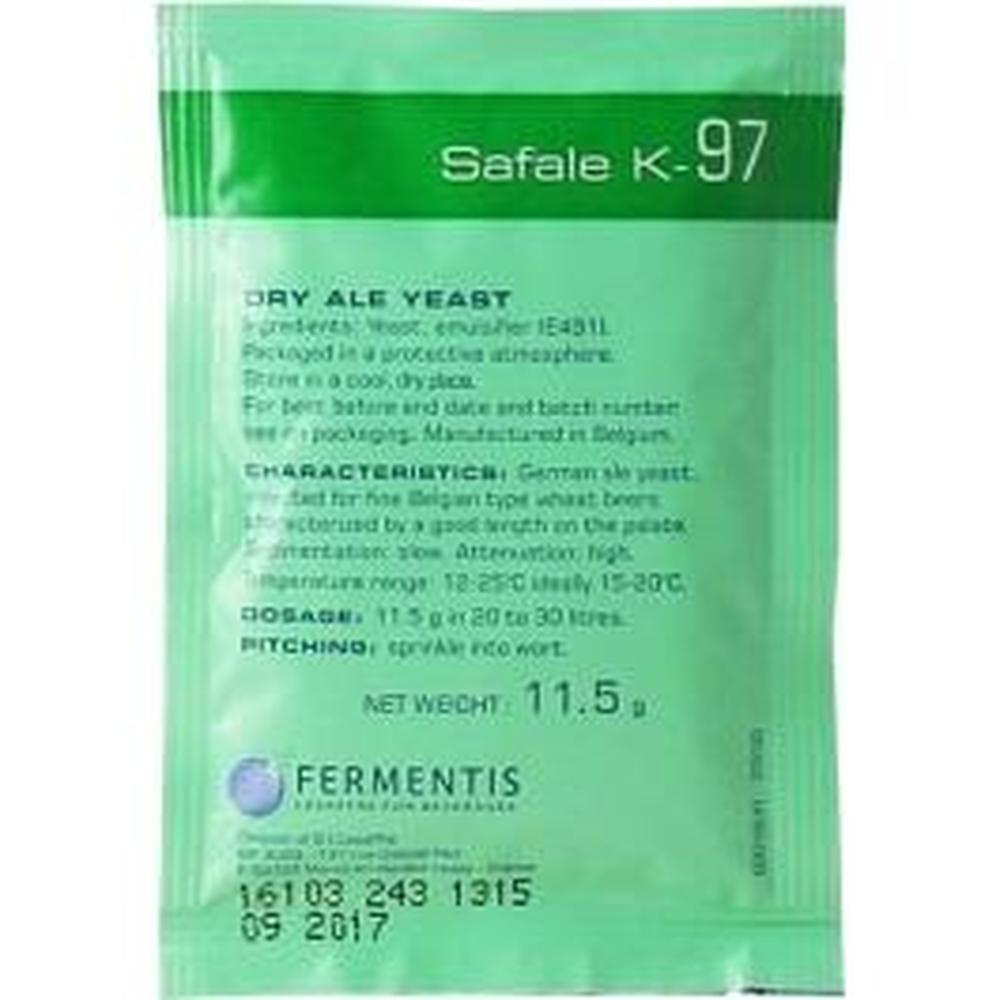 Safale K-97 11.5 g Tysk ale-gjær med floral karakter