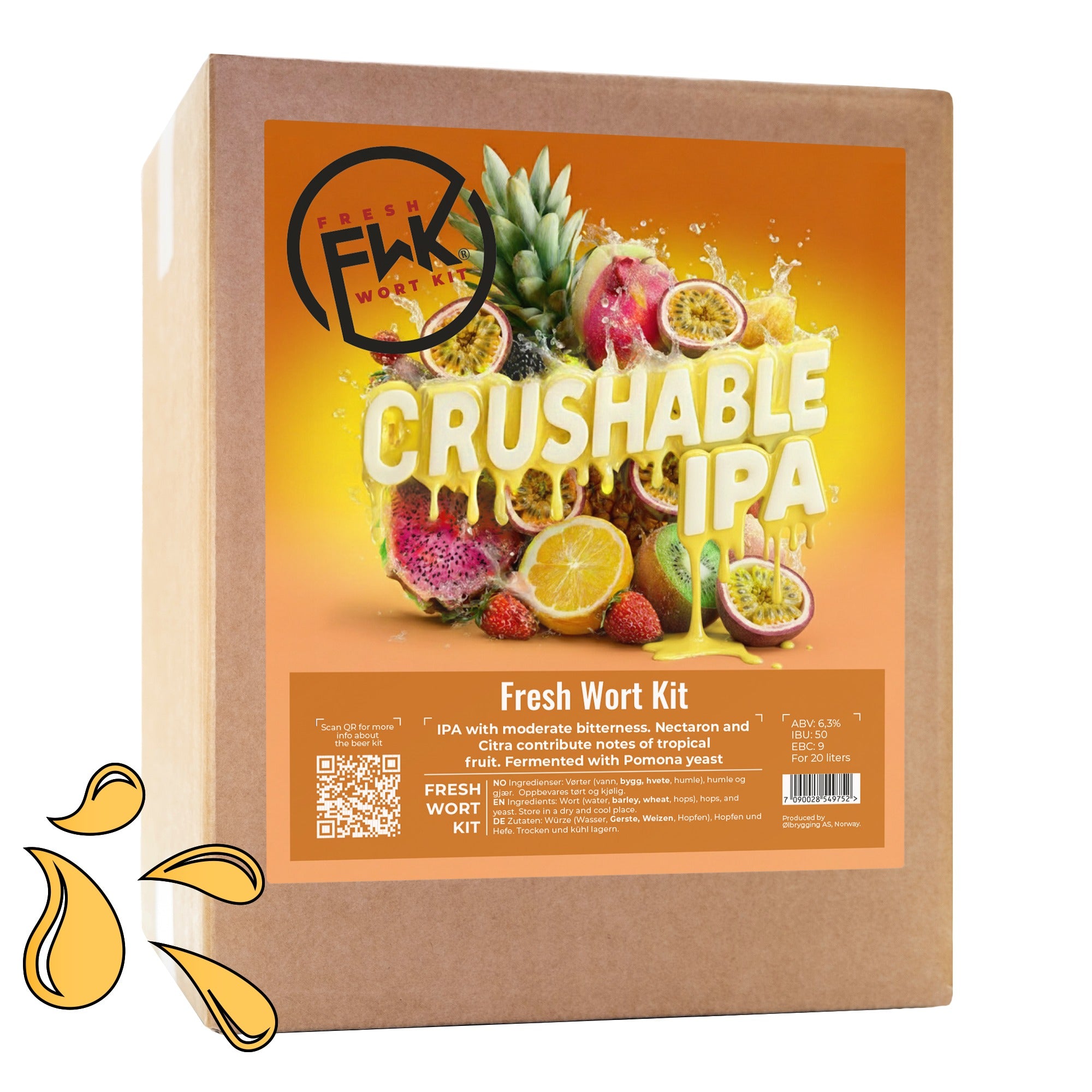 Crushable IPA – Fresh Wort Kit til 20 liter