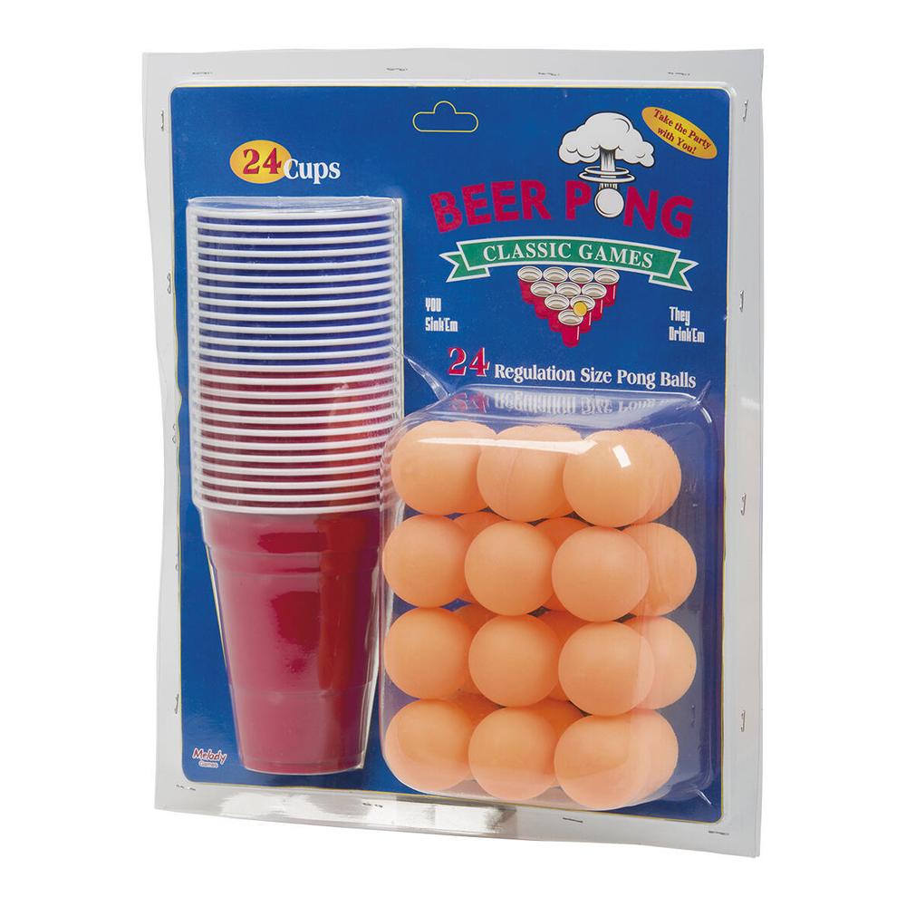 Beer Pong – Festens Midtpunkt! 24 stk kopper og 24 stk pingpongballer