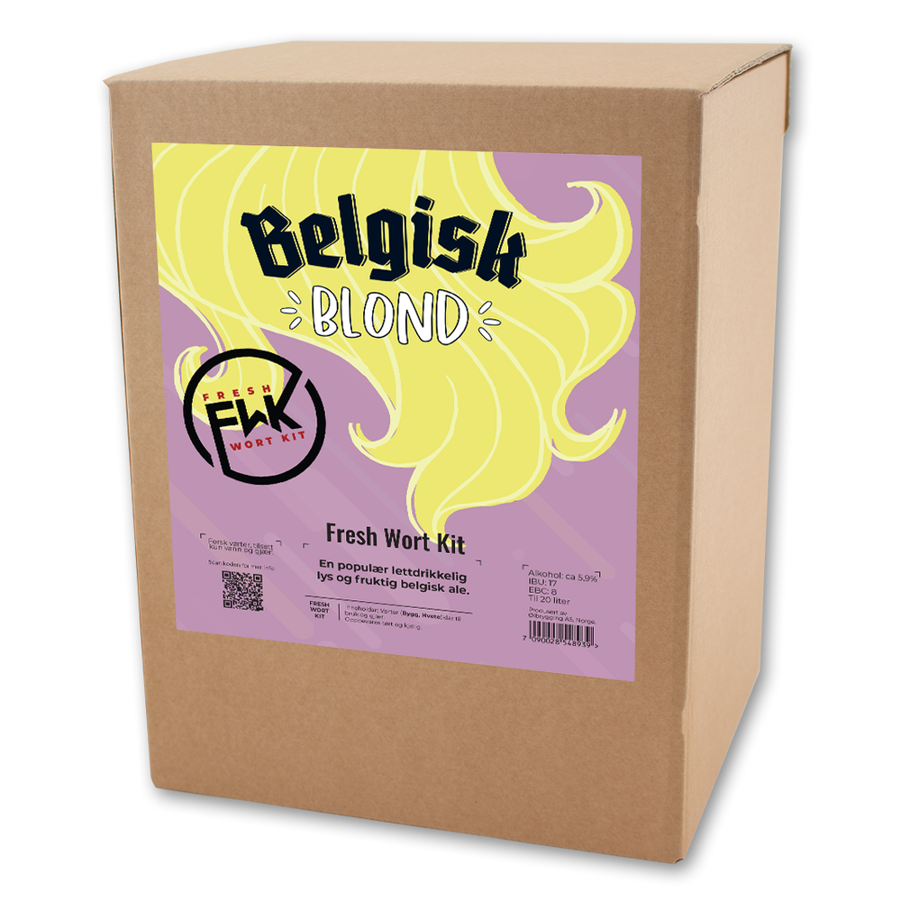 Belgisk Blonde Fresh Wort Kit Ferdig brygget vørter til 20L øl