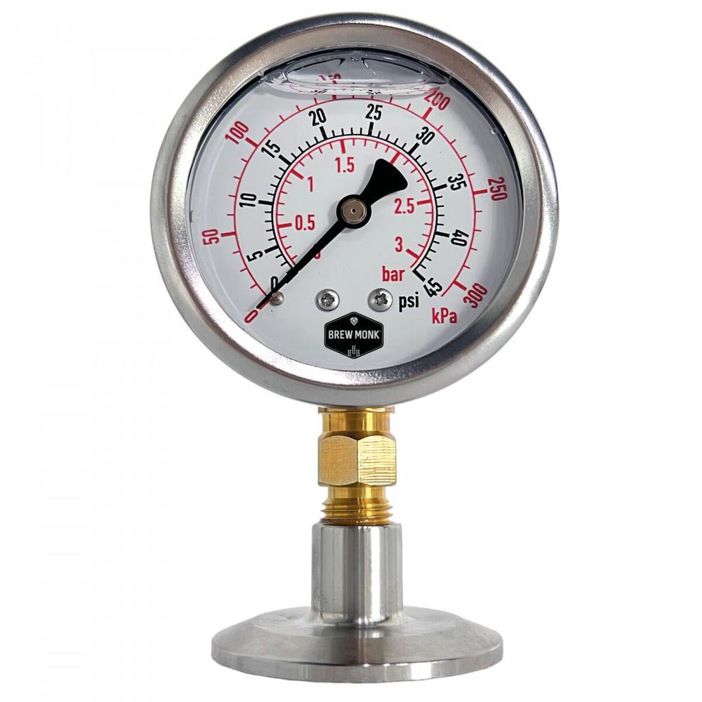 Brew Monk 1.5" TC manometer Trykkmåler for Unitank og TC-port