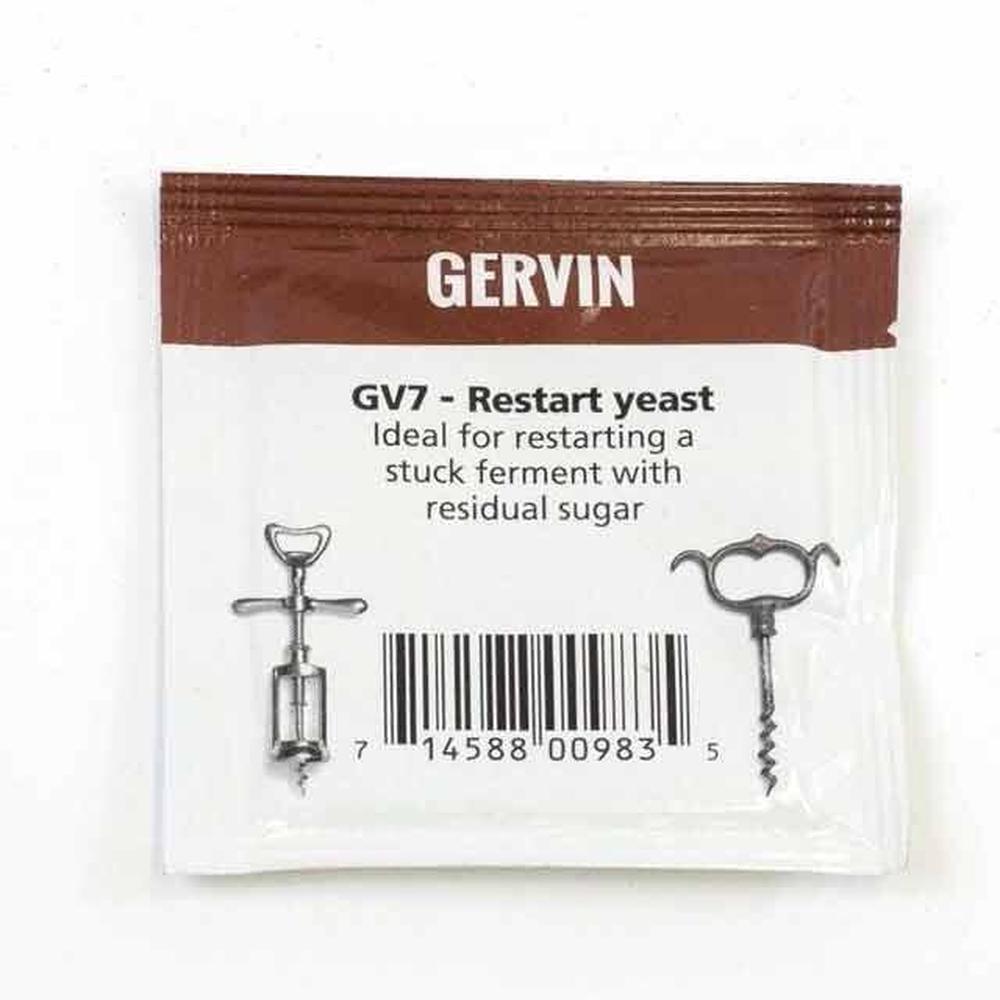 GV7 Restart Yeast - Gervin Tørrgjær til Vin