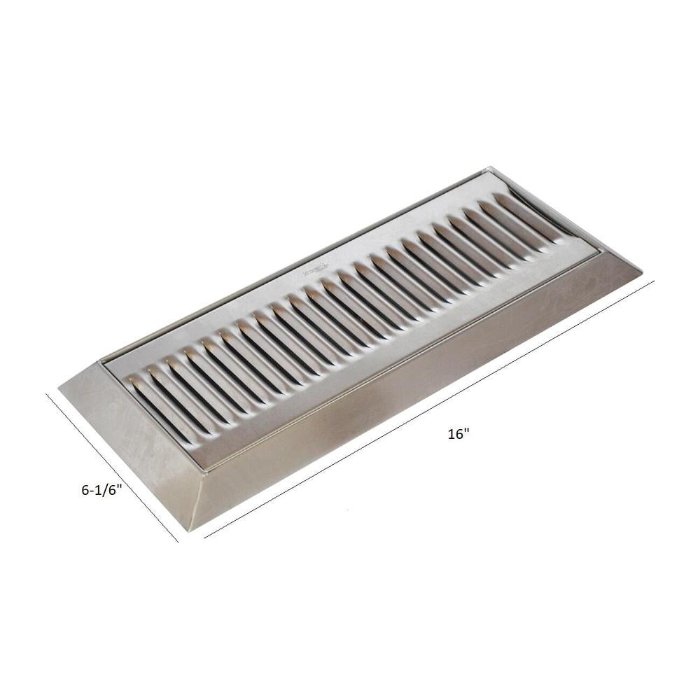 Drip Tray med skråkant Dryppbrett med skråkant og sluk