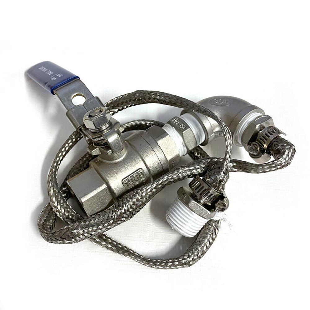 Kuleventil sett 1/2" - Rustfritt (316) 1/2" Kran