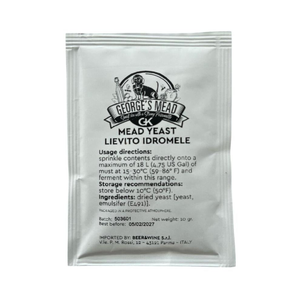 George's Gjær for mjød 18 L (15–30°C) George's Mead