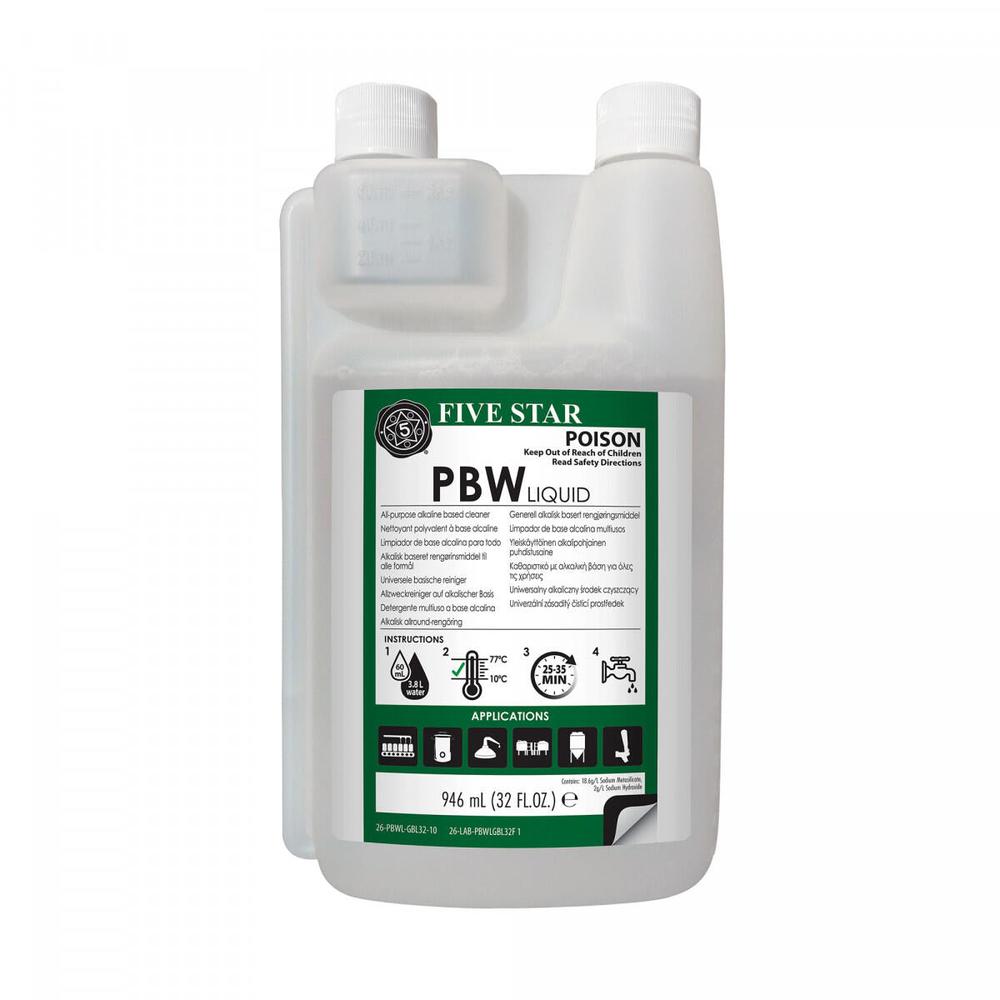 PBW Liquid rengjøring 946 ml Flytende bryggerivask – enkel i bruk