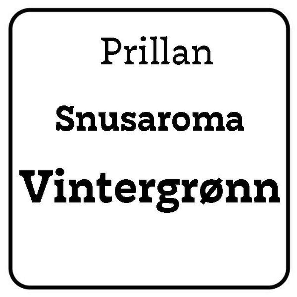Prillan Snusaroma Vintergrønn 25ml Snusaroma - Vintergröna