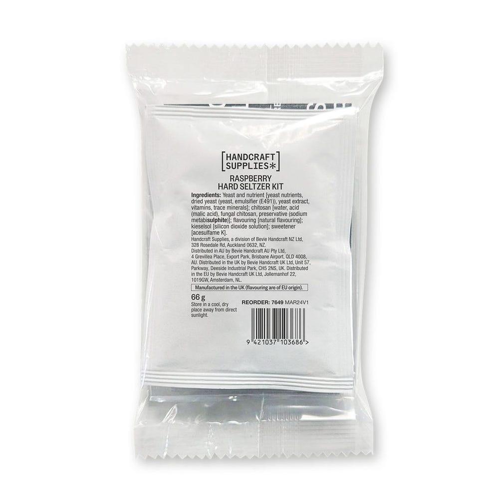 Komplett Bringebær Hard Seltzer Kit med 2 kg Dekstrose
