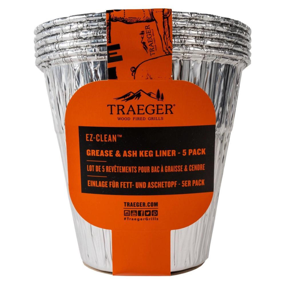 Traeger EZ-Clean fett & askebeholder 5pk Engangsinnlegg for fett og aske