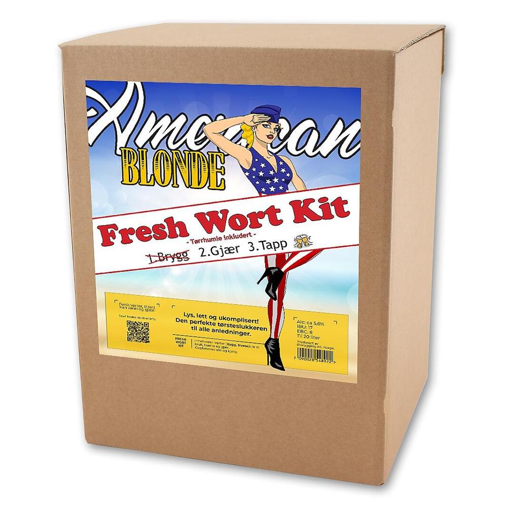 American Blonde Fresh Wort Kit Ferdig brygget vørter til 20L øl