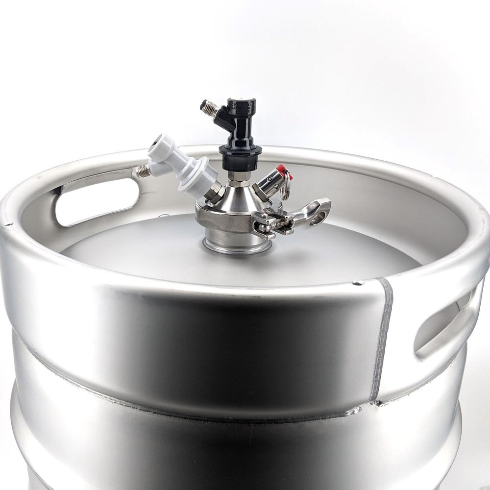 Ball Lock Adapter for Bryggerifat 2" Tri-Clover Commercial Keg Adaptor