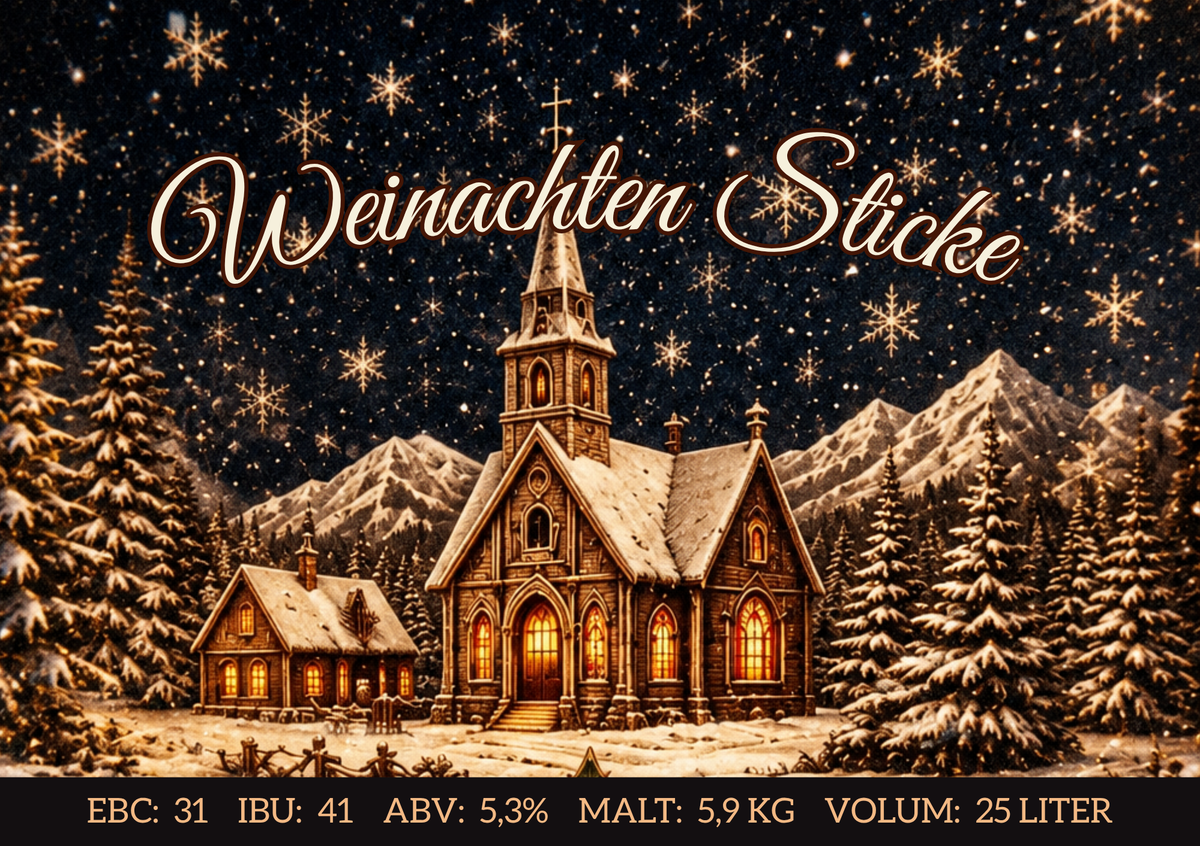 Weinachten Sticke Allgrain ølsett 25 liter, Altbier