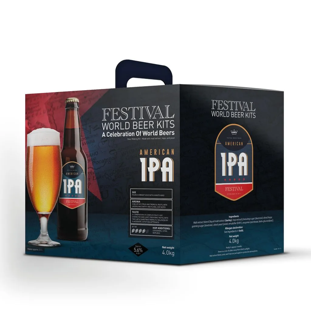 Festival American IPA ølsett 4 kg – hjemmebrygg