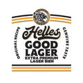 Amundsen Helles Good Lager logo med ørn og tekst.