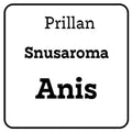 Prillan Snusaroma Anis 25ml – søtlig anissmak for snus.
