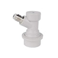 Hvit Ball Lock CO2 inn med 7/16" gjenger, hurtigkobling for Corneliusfat.