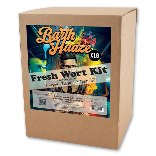Barth Haaze X 1.0 Fresh Wort Kit for NEIPA med Mosaic og Azacca humle.