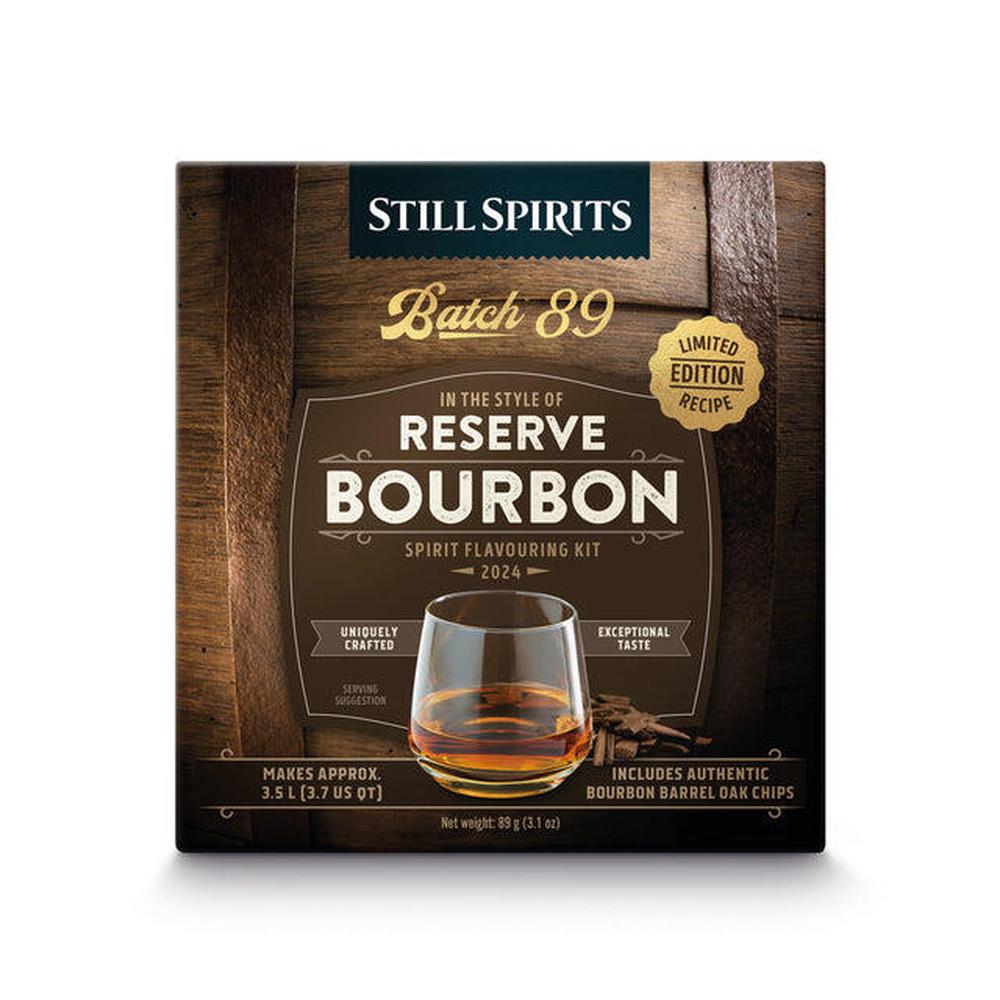 Still Spirits Batch 89 Reserve Bourbon Spirit Flavouring Kit med eikechips.