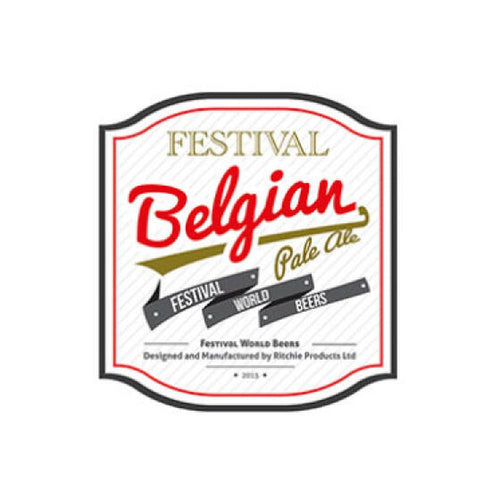 Festival Belgian Pale Ale etikett for 19L ølsett, 3,6 kg.