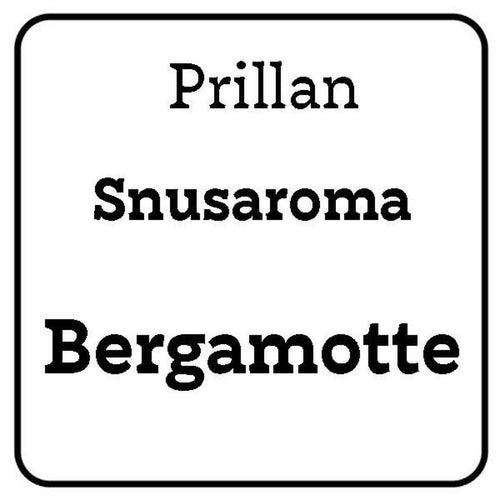 Prillan Snusaroma Bergamotte 25ml flaske.