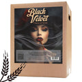 Black Velvet Oatmeal Stout ølsett i pappeske med elegant etikett.
